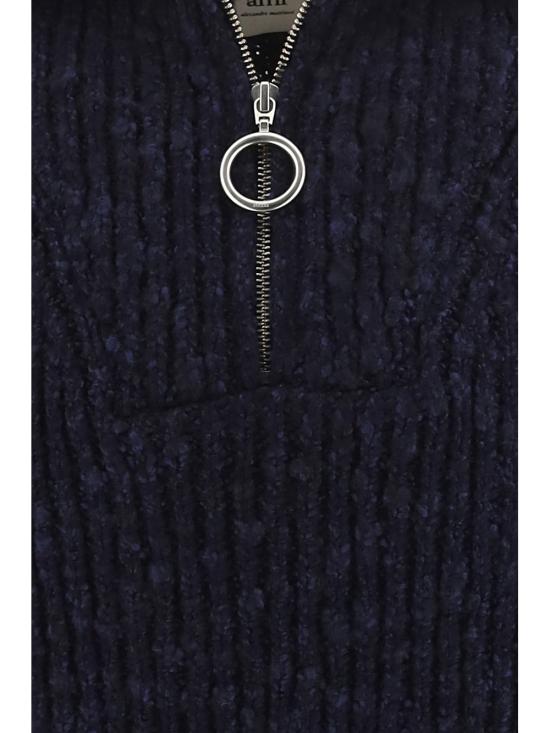  아미 집업 니트 UKS633KN0022430 DOM - AMI