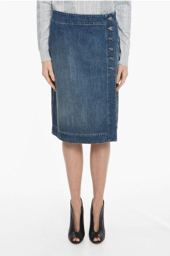  보테가베네타 데님 스커트 731702V2EN04715 DOM