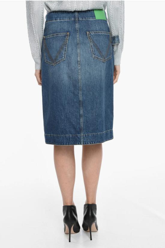  보테가베네타 데님 스커트 731702V2EN04715 DOM - BOTTEGA VENETA