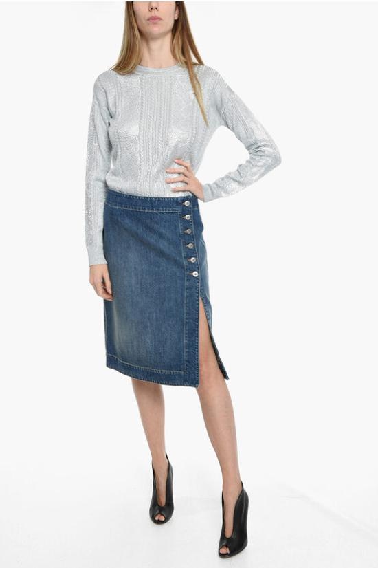  보테가베네타 데님 스커트 731702V2EN04715 DOM - BOTTEGA VENETA