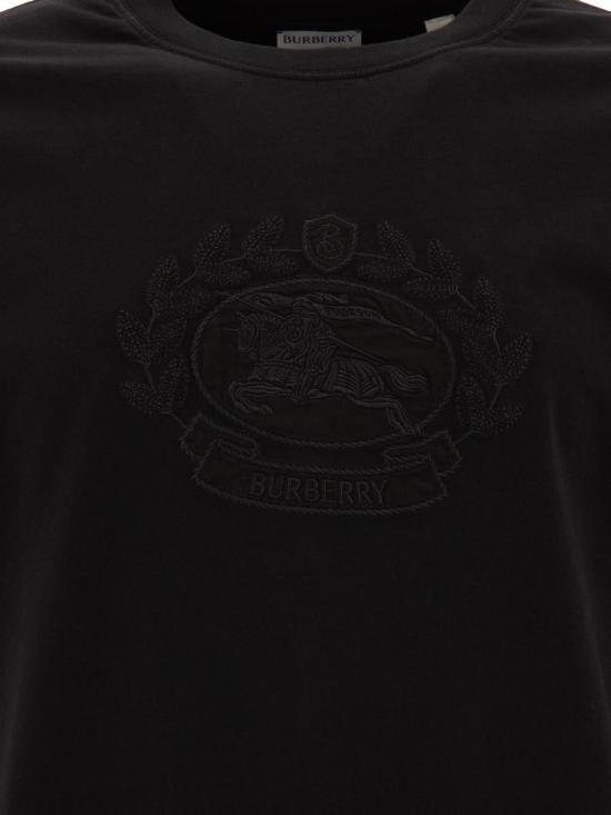 24FW 버버리 프로섬 자수 로고 코튼 티셔츠 8095104 DOM - BURBERRY