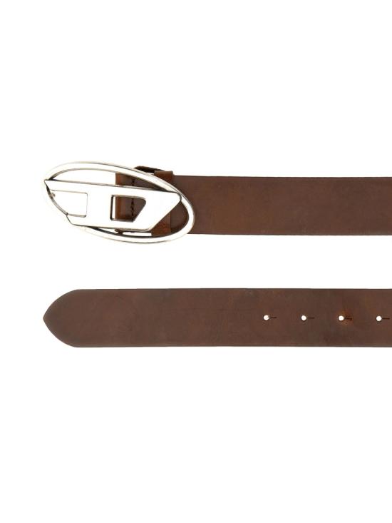 24FW 디젤 B-1DR 레더 벨트 D 버클 X08516PR666T2348 DOM - DIESEL