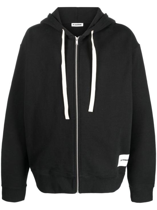  질샌더 로고 패치 집업 후디 J47HG0101J20039001 DOM - JIL SANDER