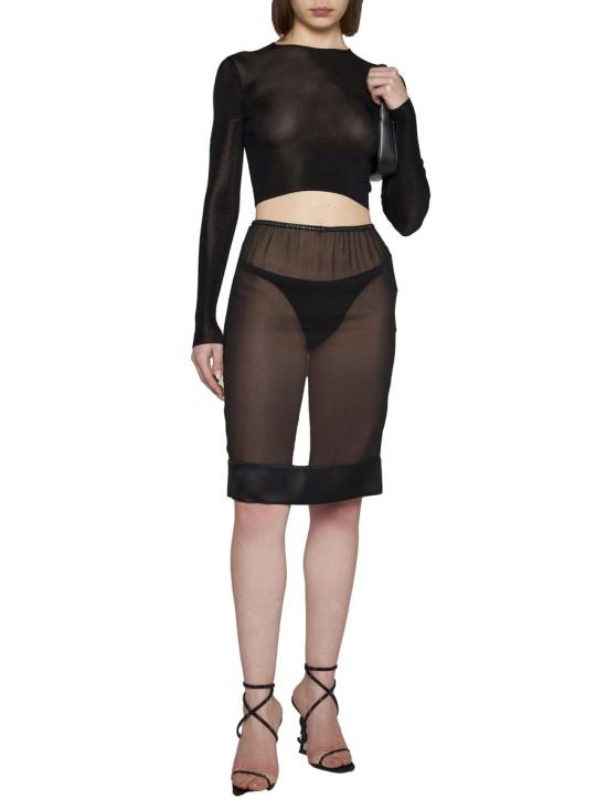  생로랑 미디 스커트 726937Y115W1000 DOM - SAINT LAURENT