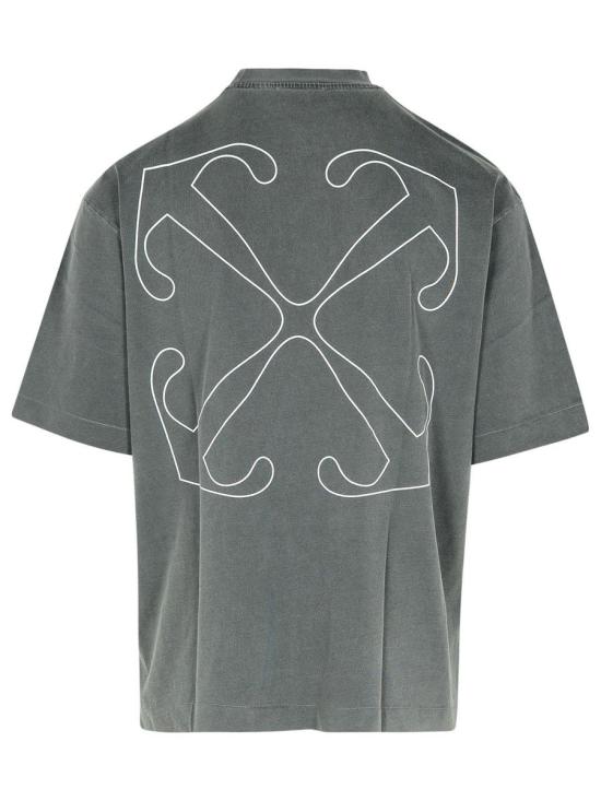  오프화이트 반팔 티셔츠 OMAA120F24JER0041001 DOM - OFF WHITE