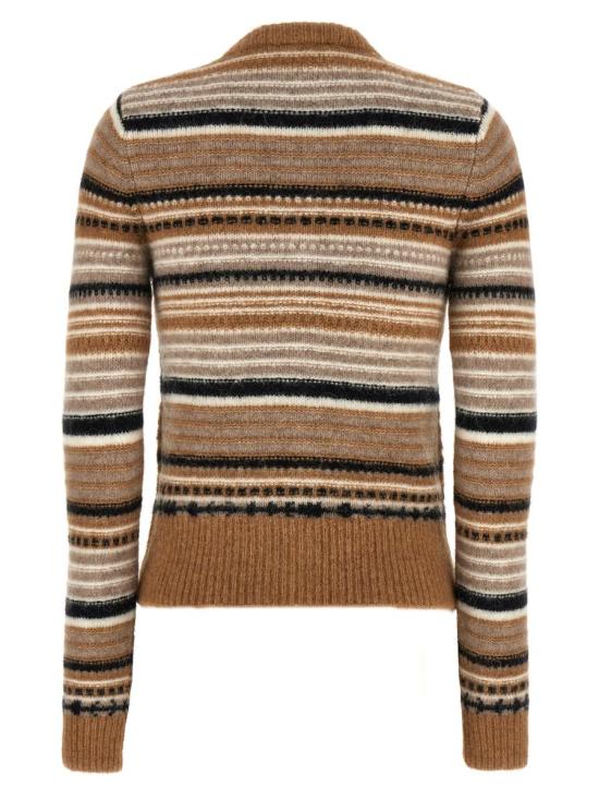 24FW 가니 스트라이프 소프트 울 가디건   K2235177 DOM - GANNI