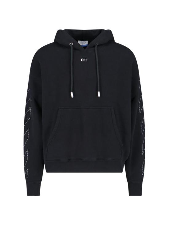 24FW 오프화이트 후드 티셔츠 OMBB085C99FLE0141001 DOM