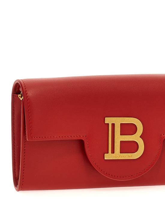 25SS 발망 명함지갑 DN1ON197LAVE3BZ Red - BALMAIN