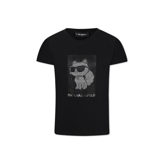 25SS [키즈] 칼라거펠트 티셔츠 Z30489 09B BLACK