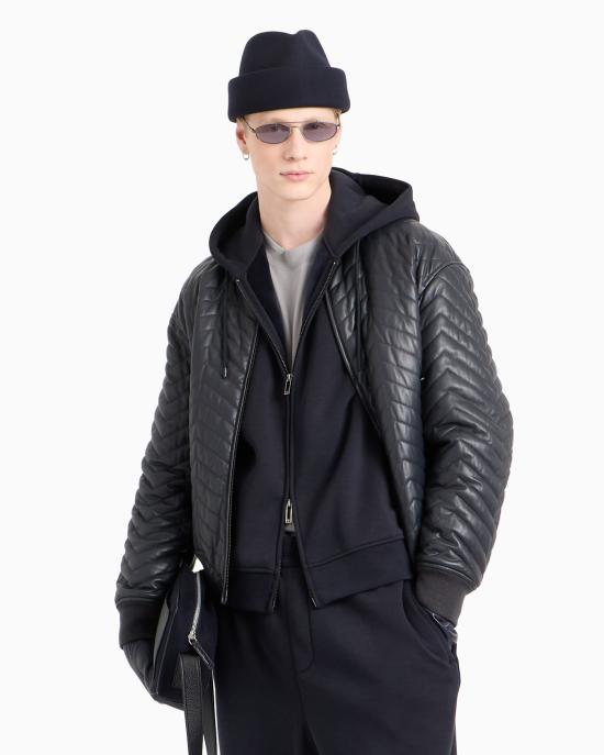 25SS 엠포리오 아르마니 긴팔 티셔츠 6D1M90 1JOTZ 0920 Blue - EMPORIO ARMANI