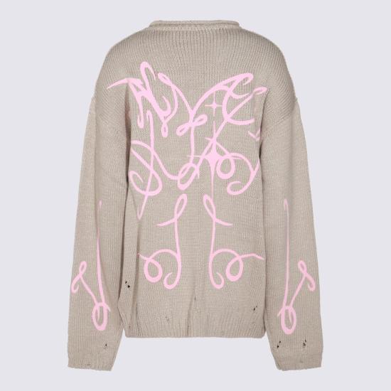  아크네 스튜디오 스웨터 B60346ALS BEIGE GREY DOM - ACNE STUDIOS