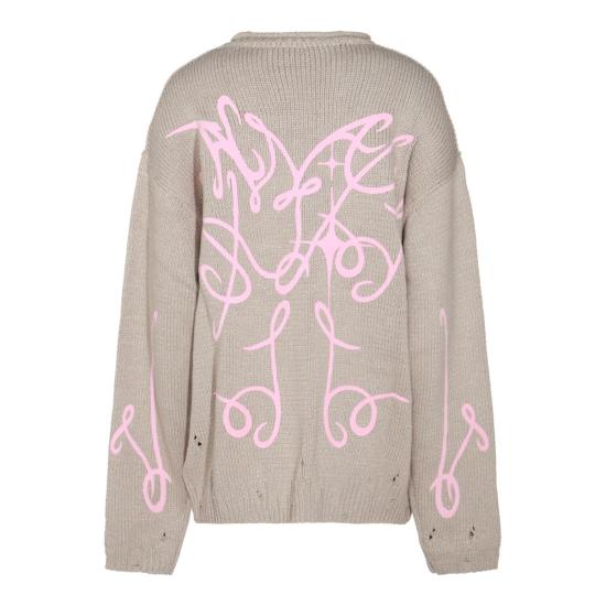  아크네 스튜디오 스웨터 B60346ALS BEIGE GREY DOM - ACNE STUDIOS