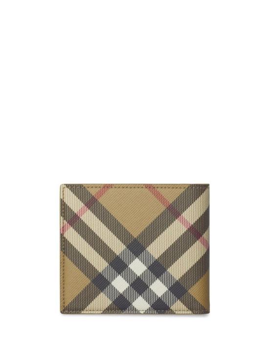 26FW 버버리 체크 반지갑 샌드 8091926 SAND DOM - BURBERRY