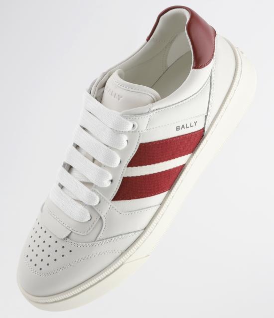 발리 스니커즈 MSK08YVT179 I0I0 WHITE RED DOM