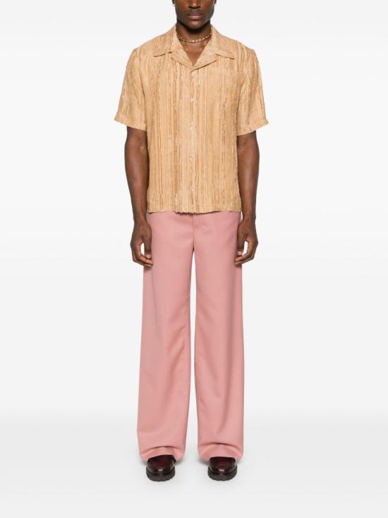  세퍼 반팔 셔츠 DALIANBEIGESTRIPE BEIGE STRIPE DOM - SEFR