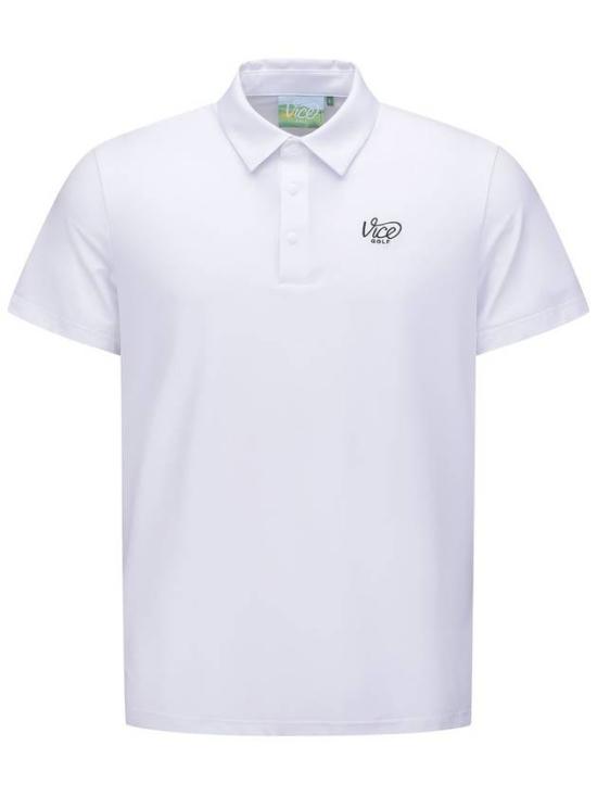  바이스골프 폴로 티셔츠 VGDMMTS12WH WHITE DOM - VICE GOLF
