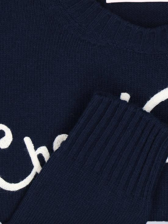 25SS 발렌티노 가라바니 스웨터 6V3KC33LAR8 D51 Blue - VALENTINO GARAVANI