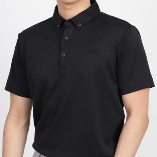  타이틀리스트 폴로 티셔츠 TLPMS107JBK BLACK DOM