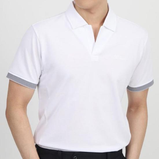  타이틀리스트 폴로 티셔츠 TLPMS121JWT WHITE DOM