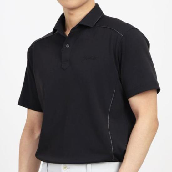  타이틀리스트 폴로 티셔츠 TLPMS101JBK BLACK DOM