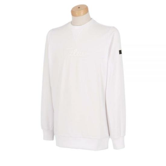  타이틀리스트 긴팔 티셔츠 TLPMJ141J WT WHITE DOM