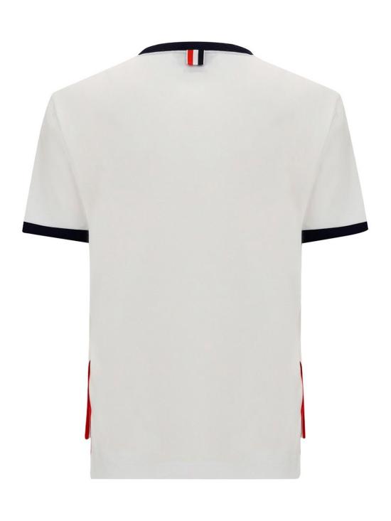  톰브라운 반팔 티셔츠 FJS075A00042100 White - THOM BROWNE