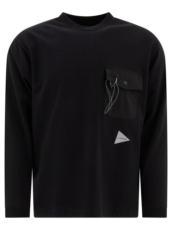  앤드원더 긴팔 티셔츠 5744284166010 BLACK DOM