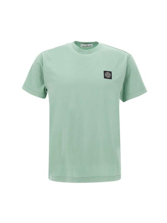  스톤 아일랜드 반팔 티셔츠 801524113V0052 LIGHT GREEN DOM - STONE ISLAND
