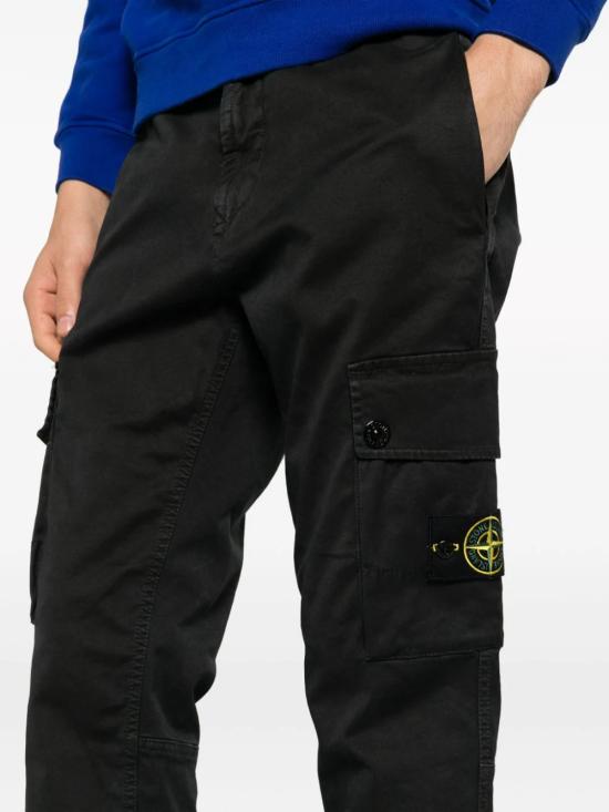  스톤 아일랜드 스트레이트 팬츠 7915303L1A0129 Black - STONE ISLAND