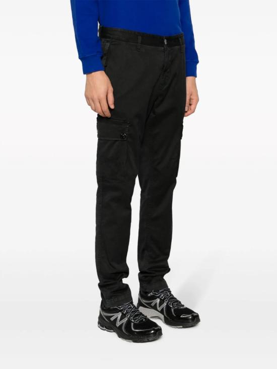  스톤 아일랜드 스트레이트 팬츠 7915303L1A0129 Black - STONE ISLAND