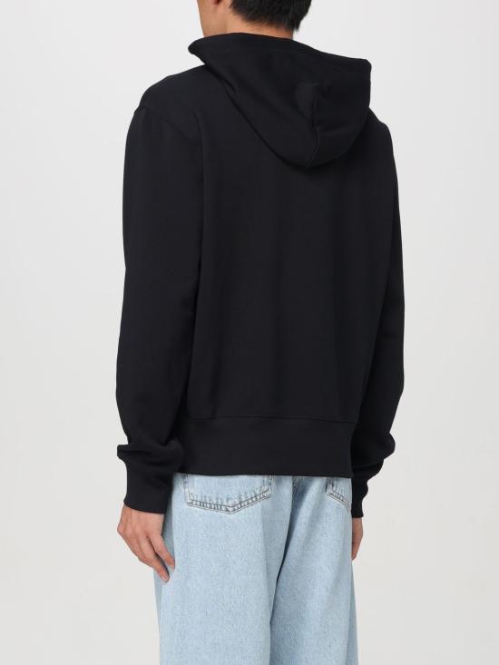  아크네 스튜디오 페이스 로고 코튼 후드 CI0174 900 BLACK DOM - ACNE STUDIOS