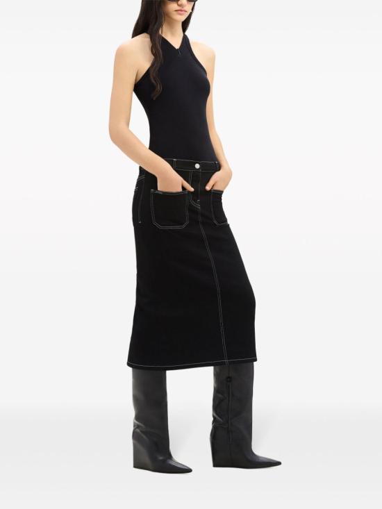  쿠레쥬 민소매 티셔츠 324JDE079JS0121 9999 BLACK DOM - COURREGES