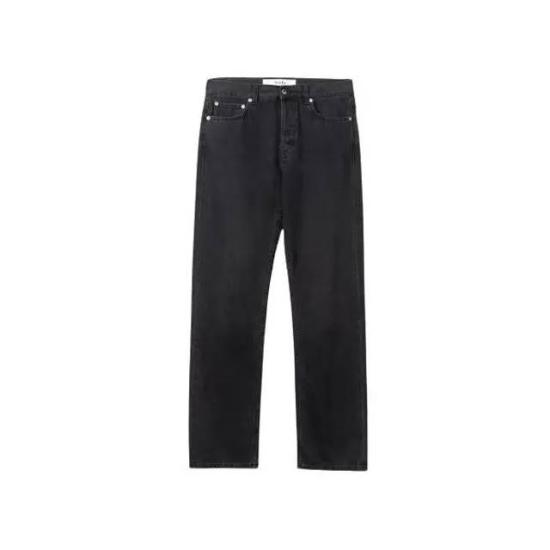  세퍼 데님 팬츠 STRAIGHT CUT JEANS RINSED BLUE RINSED BLUE BLACK DOM