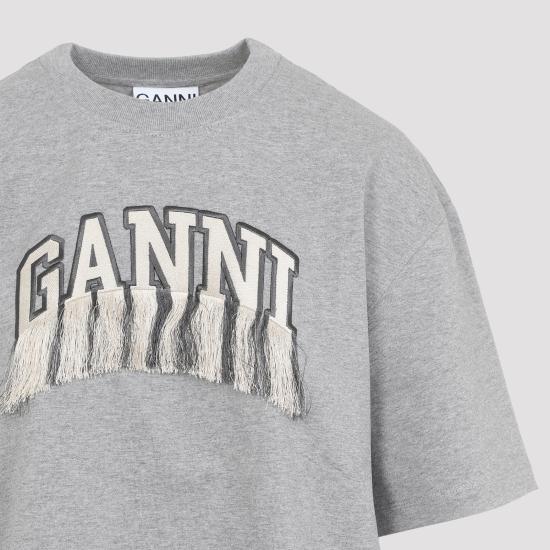  가니 반팔 티셔츠 T3990921 PALOMA MELANGE DOM - GANNI
