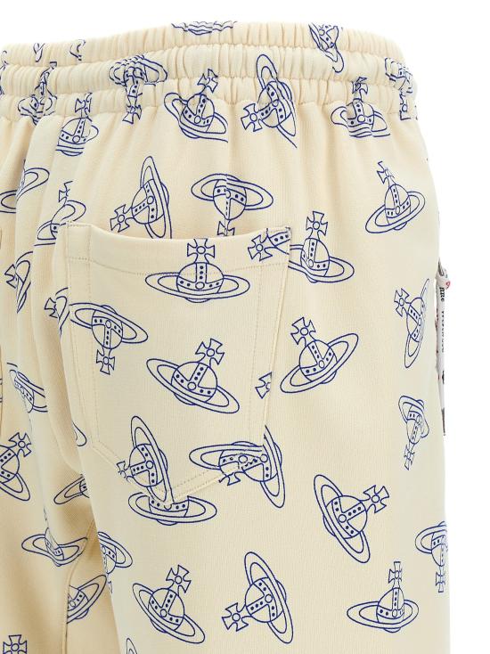  비비안웨스트우드 트레이닝/조거 팬츠 3J01000KJ0079B303 WHITE BLUE DOM - VIVIENNE WESTWOOD