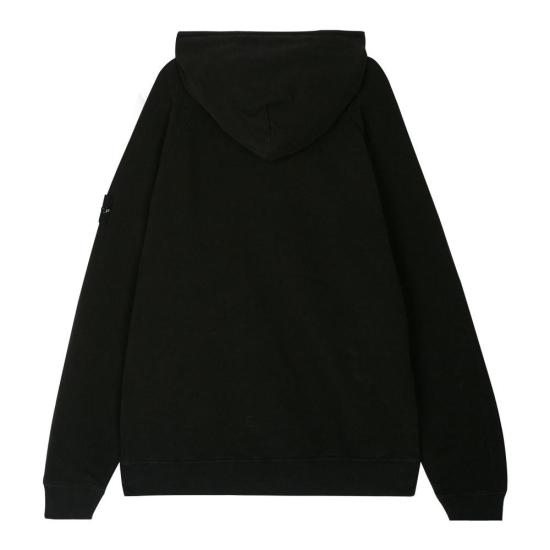  스톤 아일랜드 코튼 후드 티셔츠 791561252 V0029 BLACK DOM - STONE ISLAND