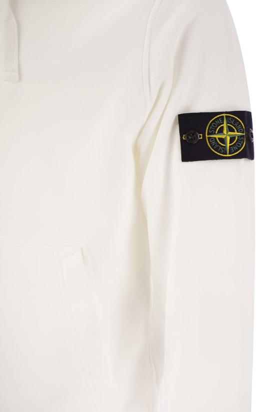  스톤 아일랜드 후드 티셔츠 801564151A0001 WHITE DOM - STONE ISLAND