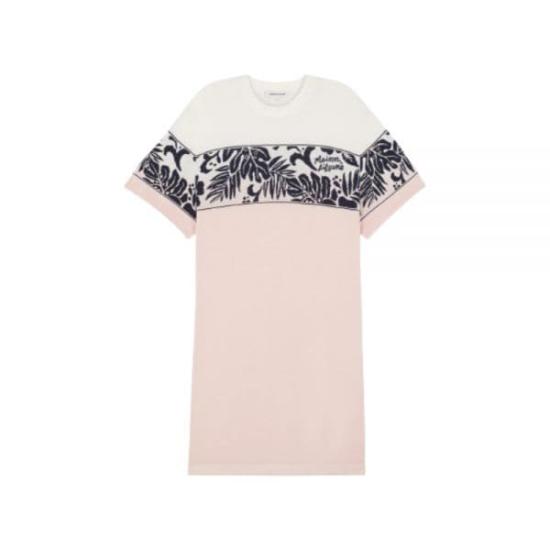  메종키츠네 숏 원피스 MW01616KT1101P623 MIST PINK DOM