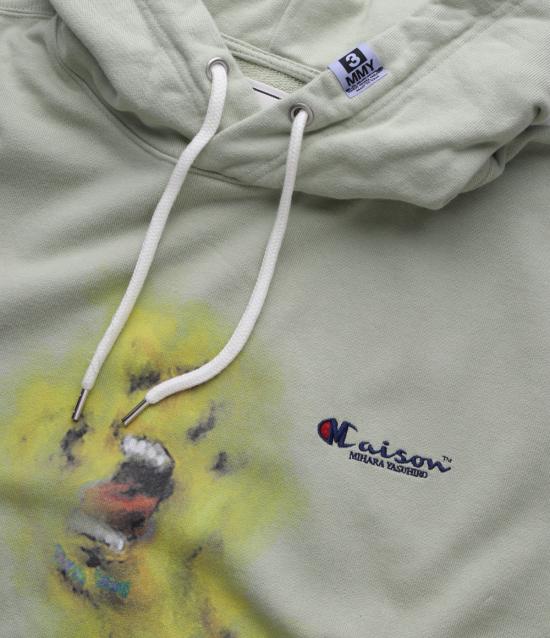  메종 미하라 야스히로 후드 티셔츠 A10HD722 GREEN DOM - MAISON MIHARA YASUHIRO