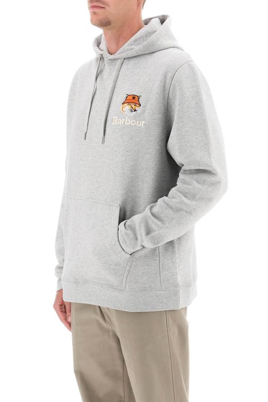  바버 후드 티셔츠 MOL0569GY52 GREY MARL DOM - BARBOUR