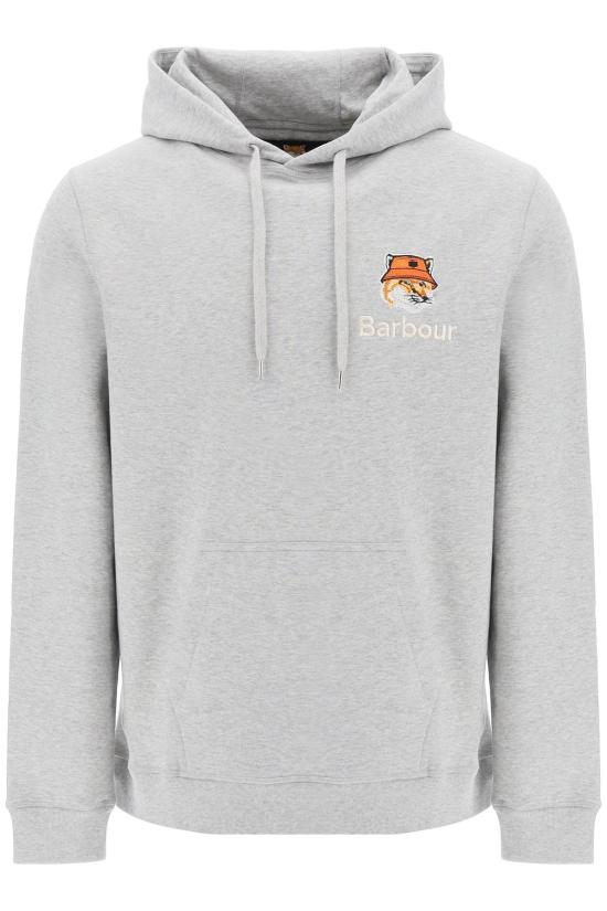  바버 후드 티셔츠 MOL0569GY52 GREY MARL DOM