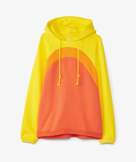  이알엘 후드 티셔츠 ERL07T023 ORANGE DOM