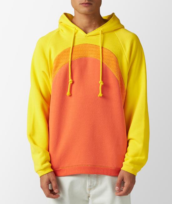  이알엘 후드 티셔츠 ERL07T023 ORANGE DOM - ERL