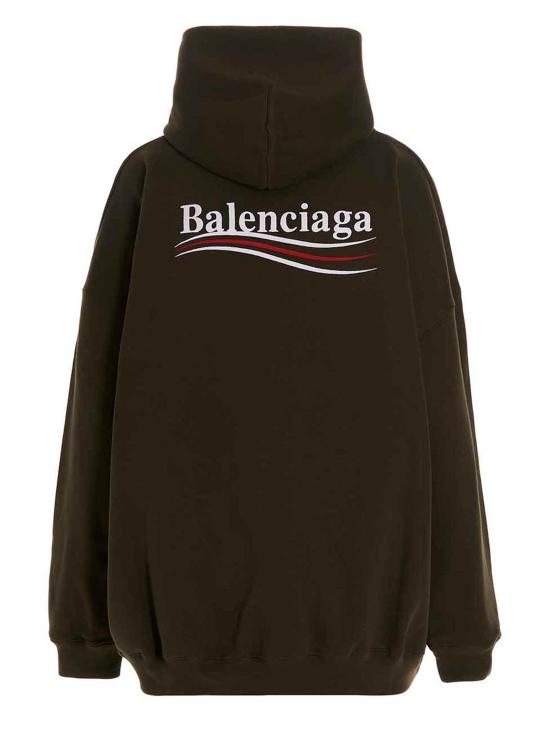  발렌시아가 후드 티셔츠 620947TKVI92463 KHAKI DOM - BALENCIAGA