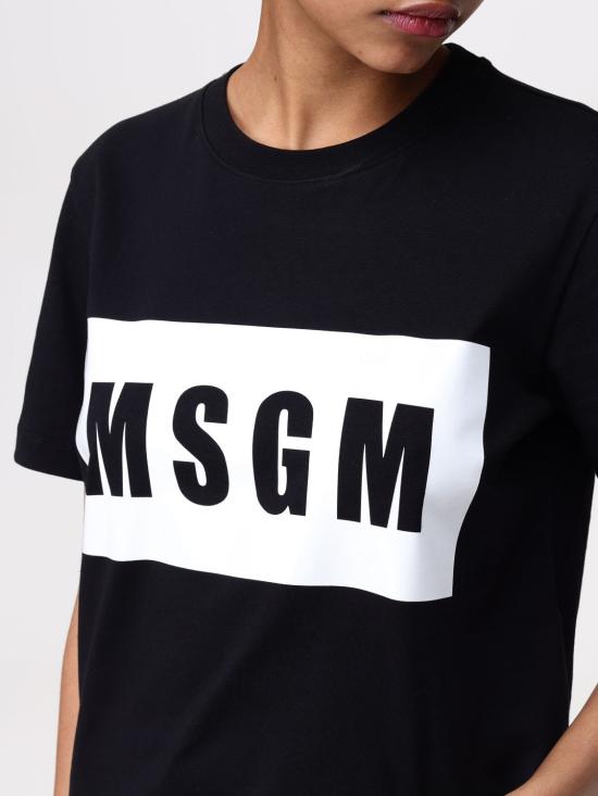  엠에스지엠 반팔 티셔츠 2000MDM52020000299 BLACK DOM - MSGM