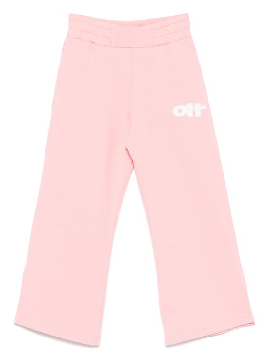25SS [키즈] 오프화이트 스트레이트 팬츠 OGCH00AS25FLE001 3001 PINK WHITE