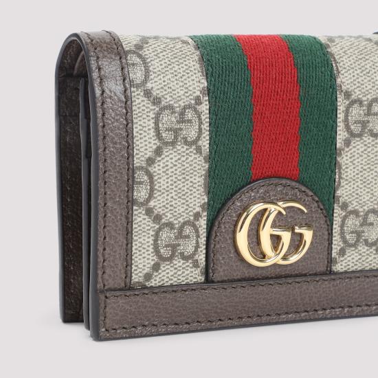 25FW 구찌 오피디아 GG 카드 케이스 지갑 52315596IWG8745 BEIGE EBONY DOM - GUCCI