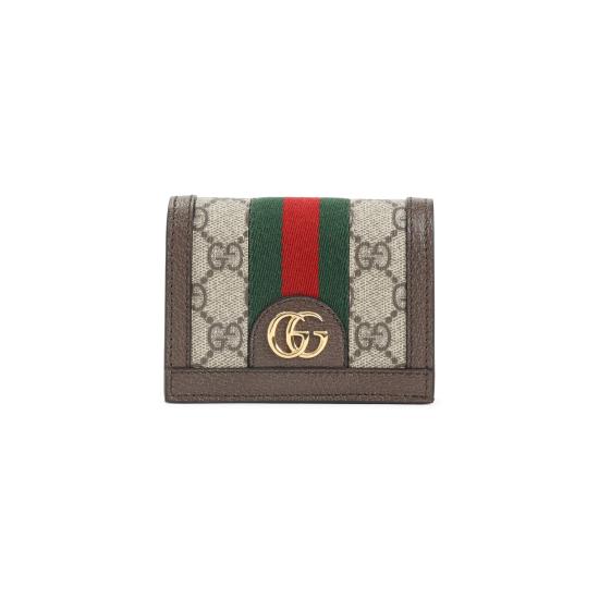 25FW 구찌 오피디아 GG 카드 케이스 지갑 52315596IWG8745 BEIGE EBONY DOM - GUCCI