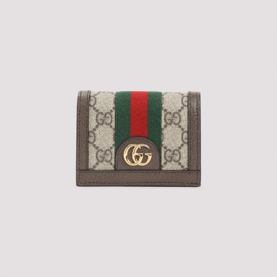 25FW 구찌 오피디아 GG 카드 케이스 지갑 52315596IWG8745 BEIGE EBONY DOM - GUCCI