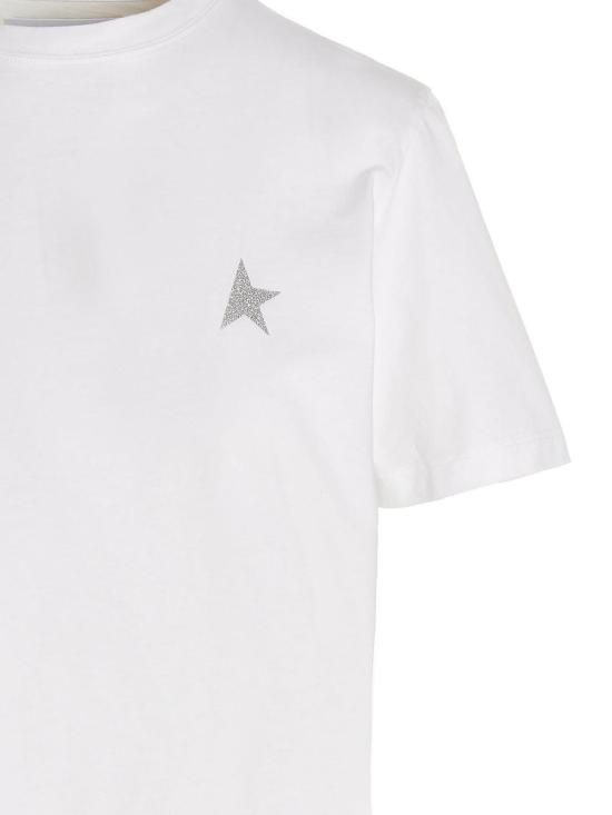 25FW 골든구스 반팔 티셔츠 GWP01220P00059480185 White - GOLDEN GOOSE